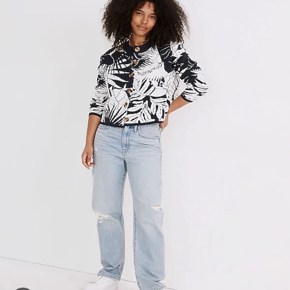 NWT Madewell Relaxed Dad Jeans sz 27 in Cresthaven Wash Ripped edition